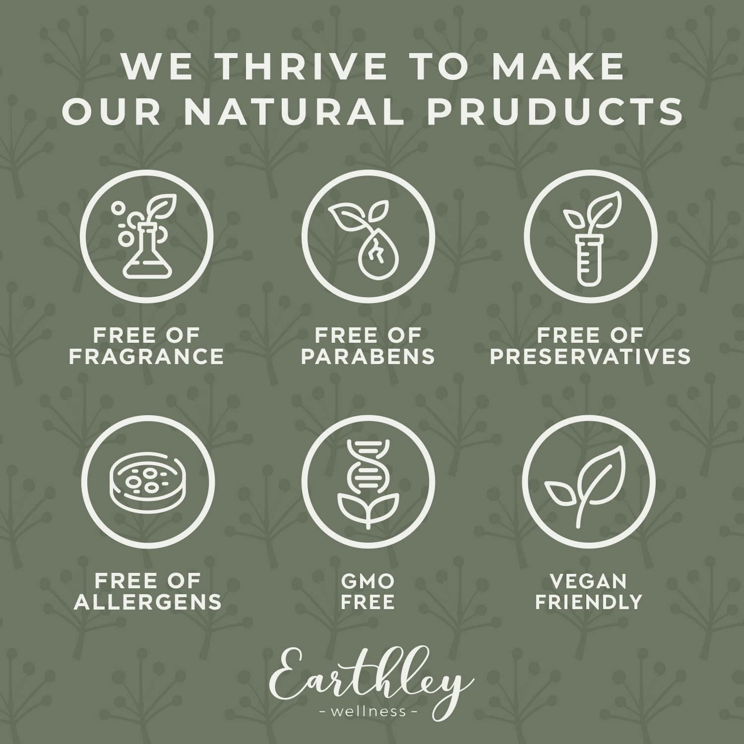 Earthley Wellness empaque abierto con información nutricional visible y clara
