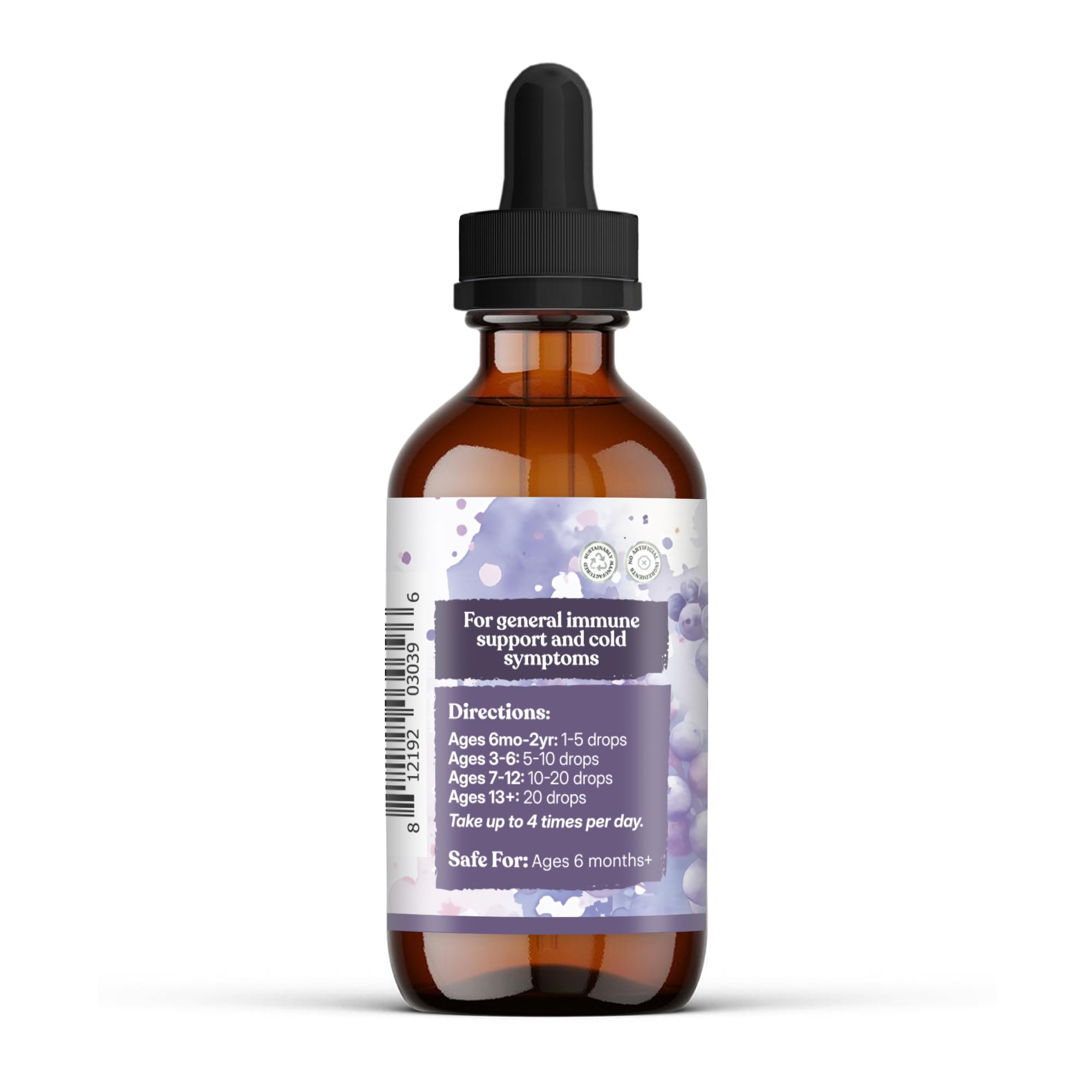 Earthley Wellness empaque lateral con instrucciones y lista de ingredientes