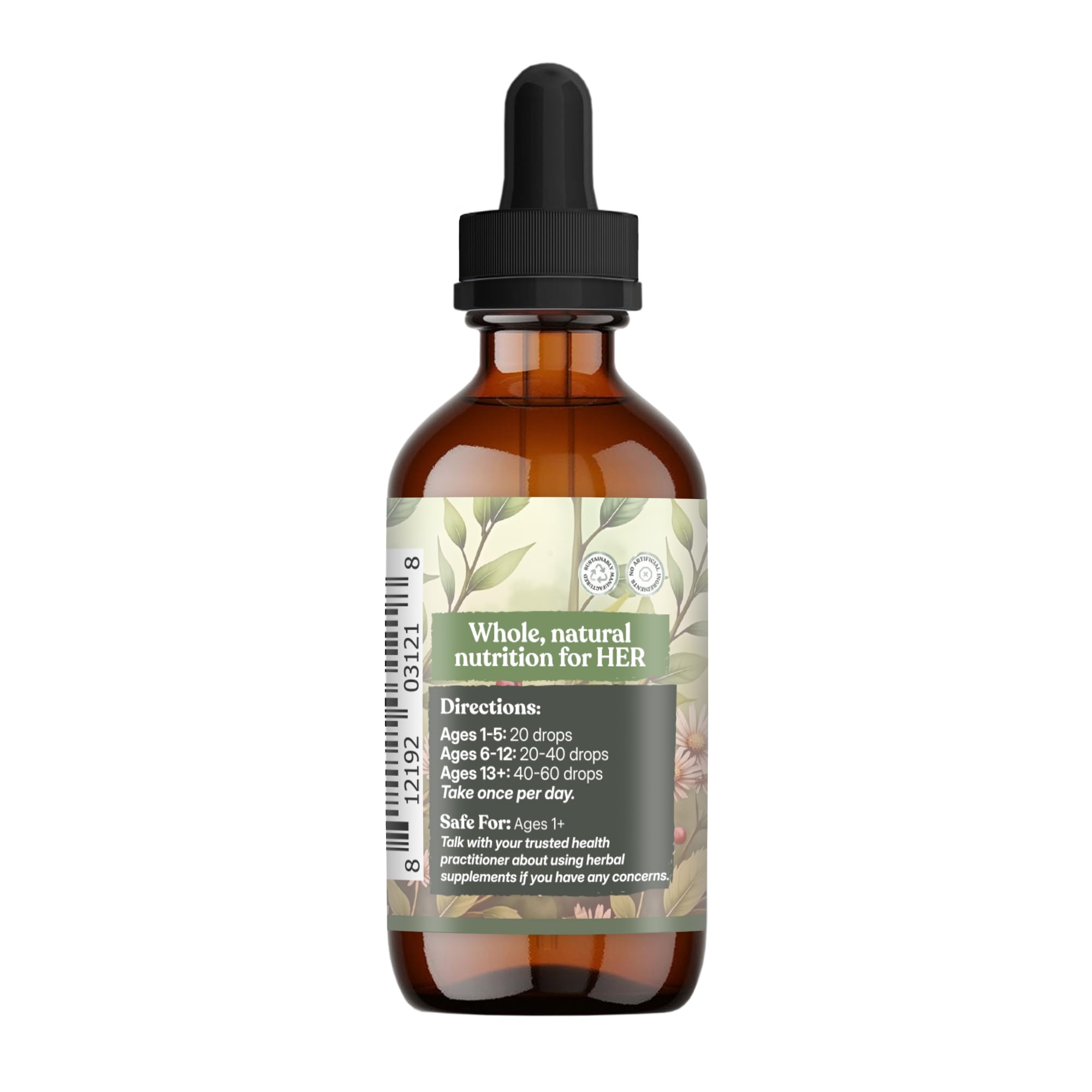 Earthley Wellness hojas de frambuesa, diente de león y ortiga como ingredientes