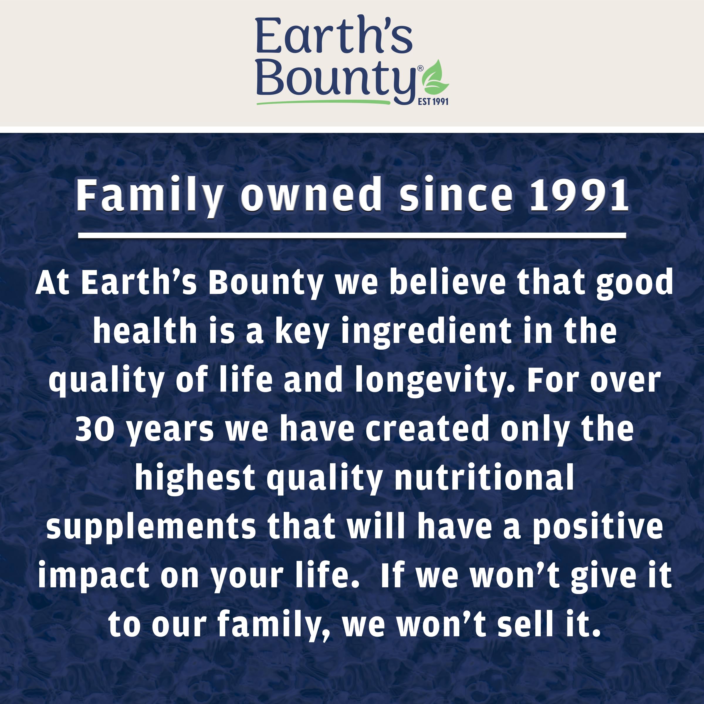 Earth's Bounty cápsula con vaso de agua destacando toma matutina fácil