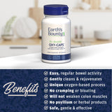 Earth's Bounty persona tomando cápsula, ayuda al tránsito intestinal