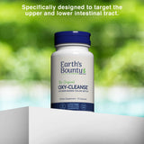 Earth's Bounty etiqueta con instrucciones claras, seguridad y dosificación