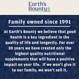 Earth's Bounty ingredientes naturales exhibidos, perfil de limpieza oxigenada
