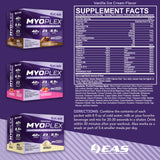 EAS Myoplex detalle del polvo que destaca la textura mezclable y calidad proteica