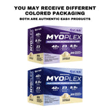 EAS Myoplex etiqueta de ingredientes con vitaminas y perfil proteico