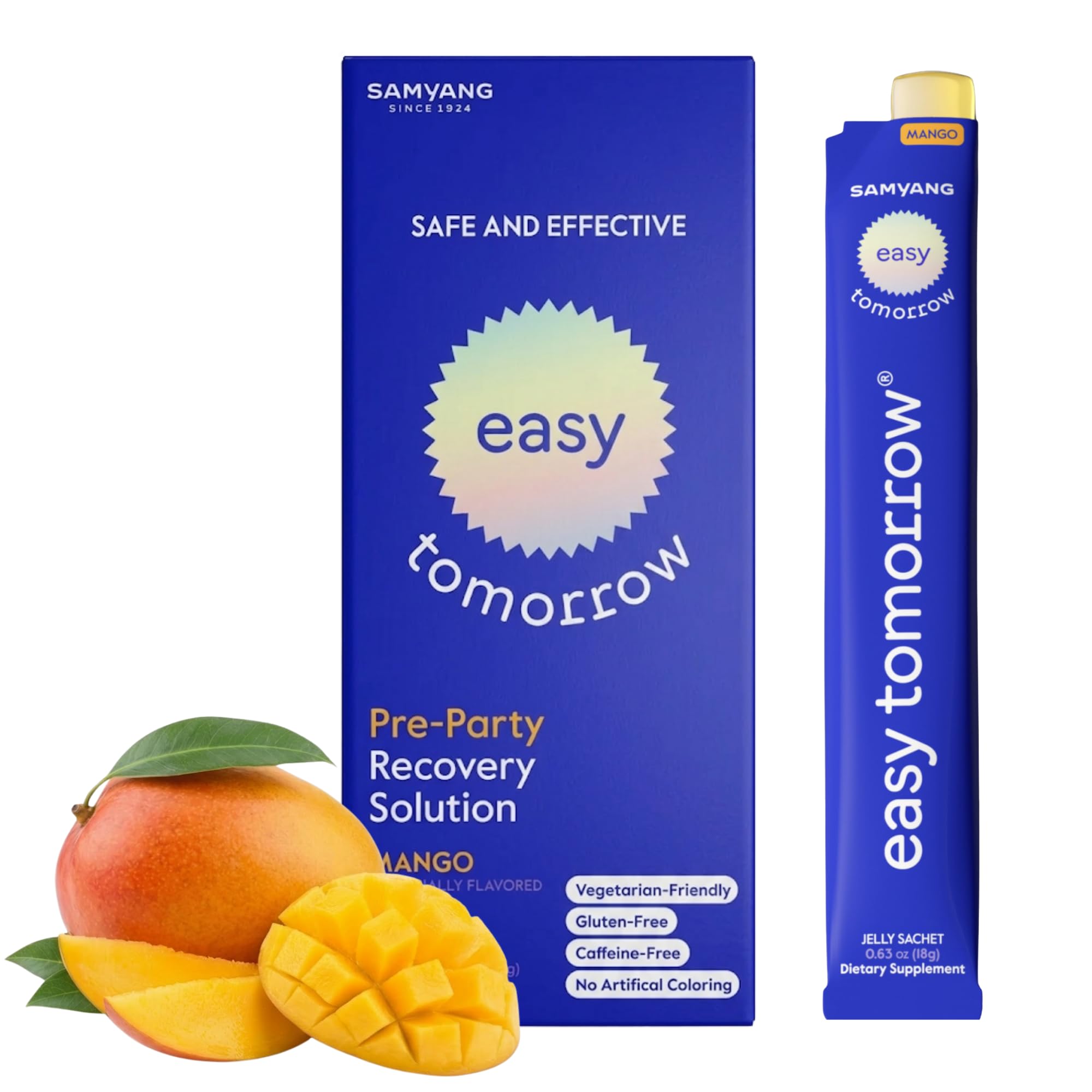 EASY TOMORROW empaque frontal mostrando presentación y beneficios visibles