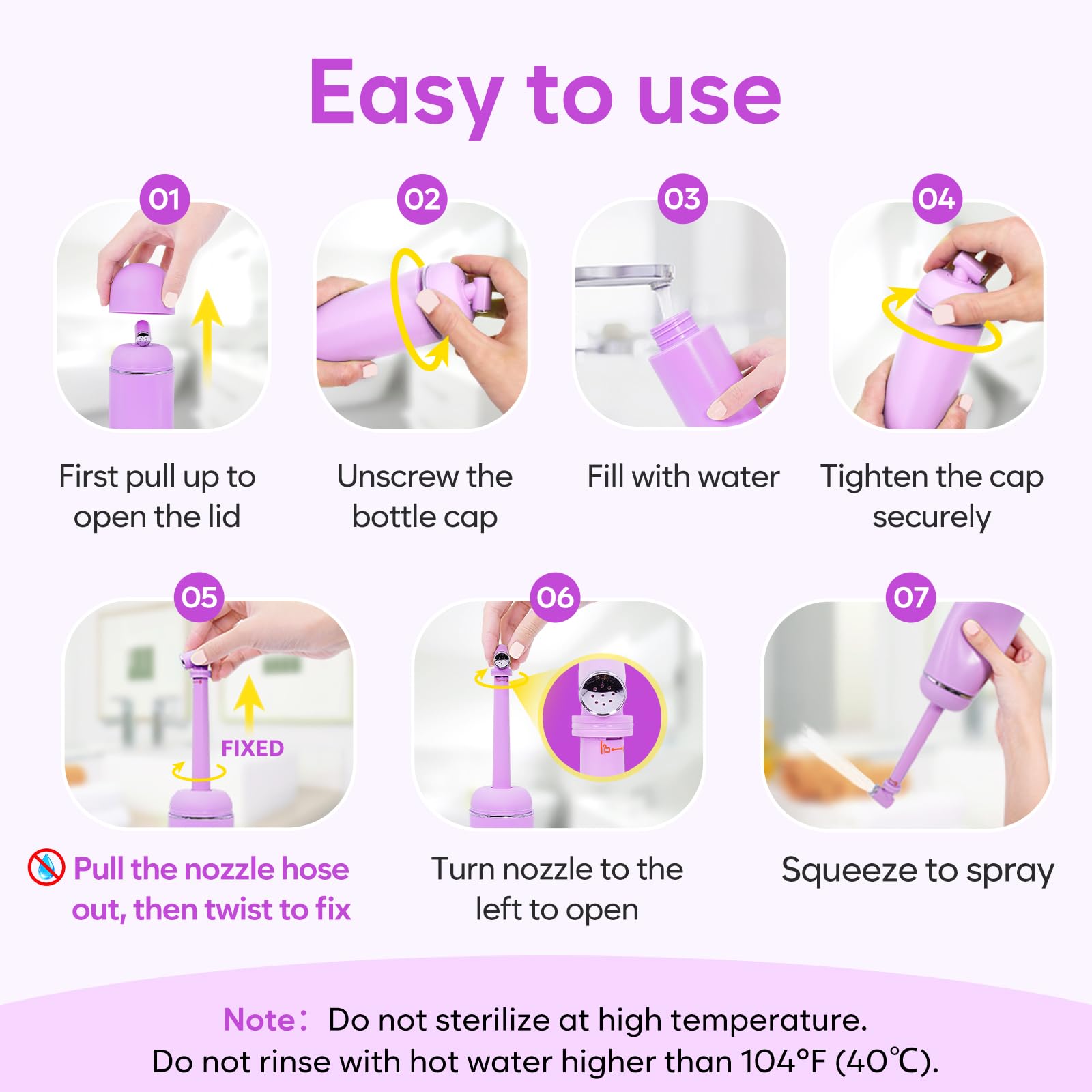 Easy@Home bidé dentro de funda impermeable listo para viaje y protección