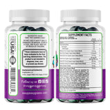 EasyPeasyGreens primer plano de textura de gomitas, aspecto natural