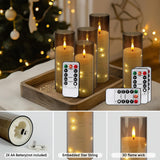 ECLHTLNY conjunto de velas en mantel de chimenea creando ambiente seguro