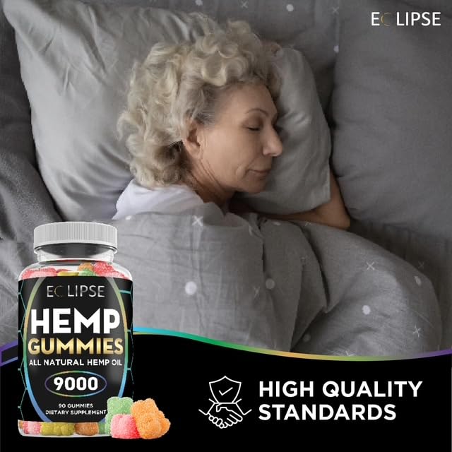 Eclipse Hemp primer plano de la textura de la gominola que resalta sabor y calidad