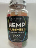 Eclipse Hemp frasco abierto con gominolas visibles y acceso sencillo para uso diario