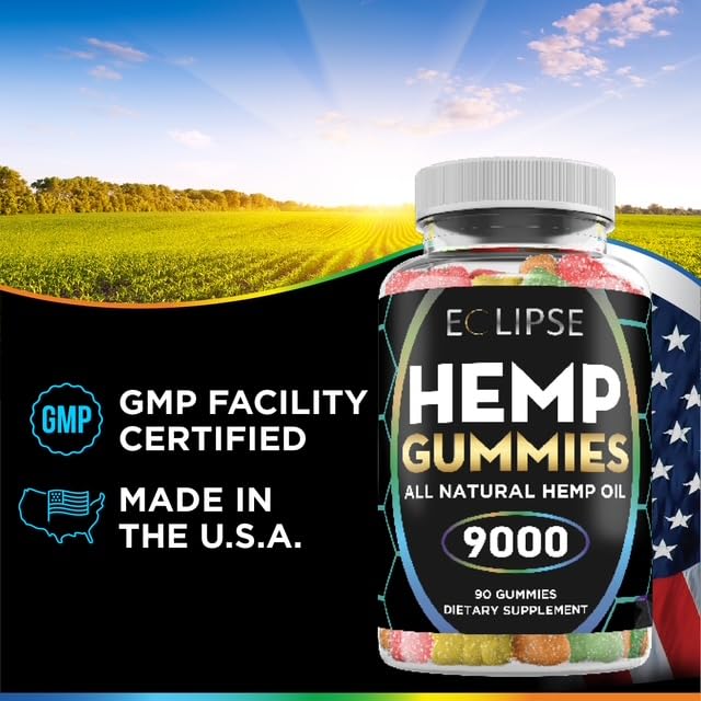 Cierre en etiqueta nutricional de Eclipse Hemp con ingredientes visibles