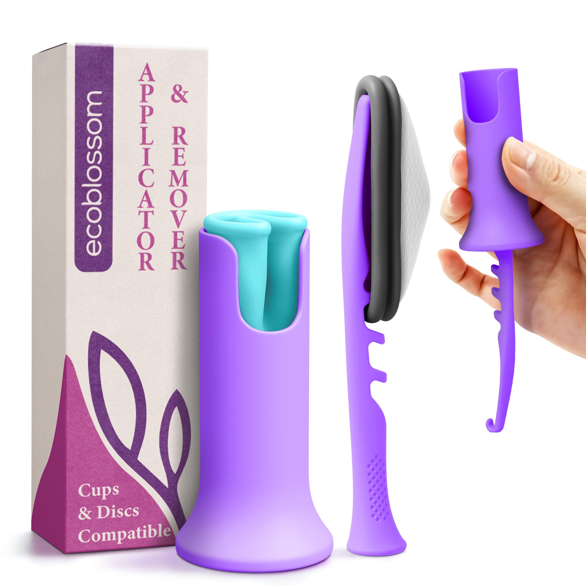 EcoBlossom aplicador frontal mostrando diseño ergonómico y fácil manejo