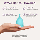 EcoBlossom primer plano textura de silicona médica, sensación hipoalergénica