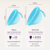 EcoBlossom funda de tela para guardar el disco y mantener higiene entre usos