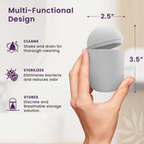 EcoBlossom estuche en microondas durante esterilización por vapor, limpieza rápida