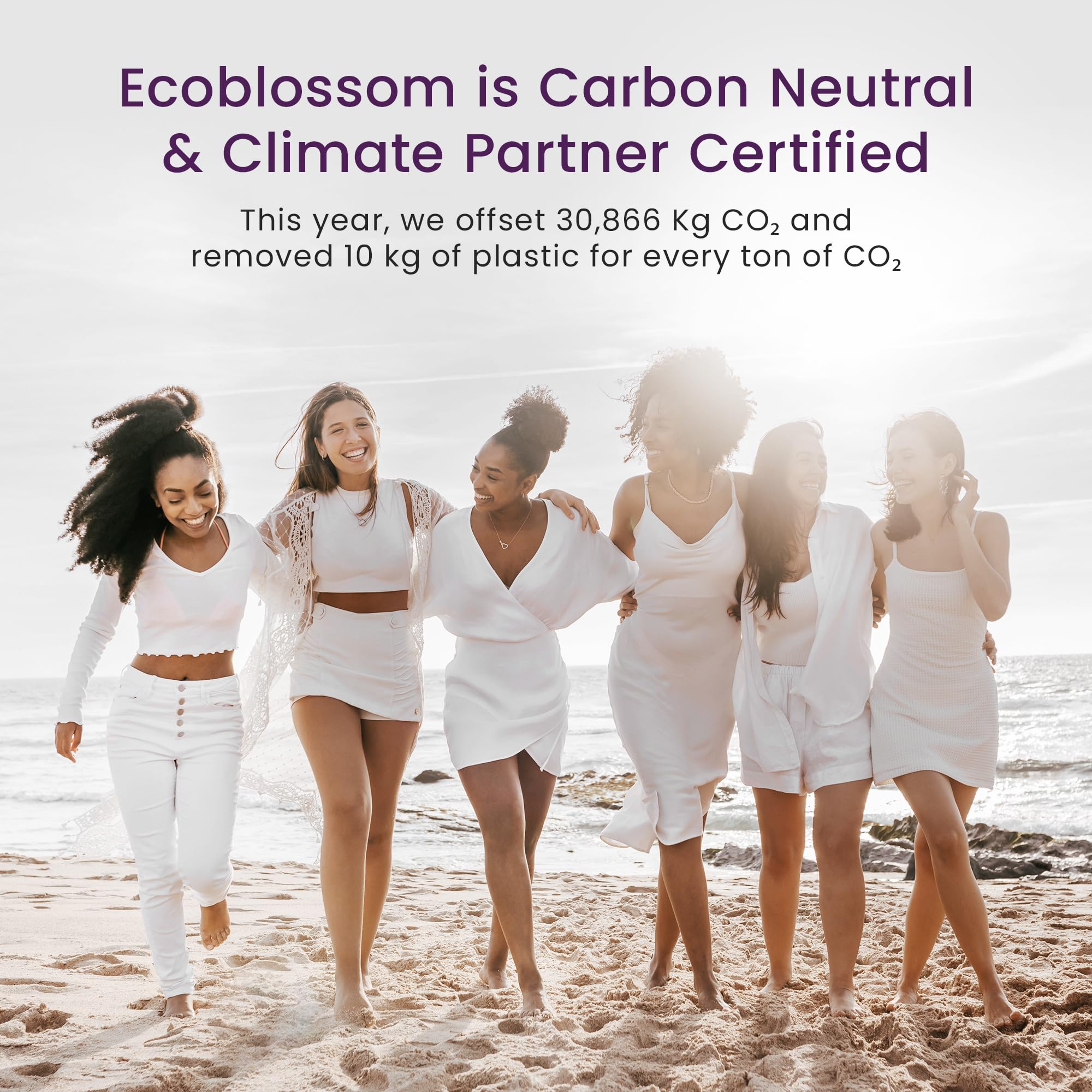 EcoBlossom lavado y esterilización demostrando limpieza segura