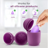 EcoBlossom pack de 2 copas y funda, alternativa económica y sostenible
