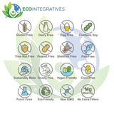 EcoIntegratives comparación de tamaño de cápsula para dosificación práctica
