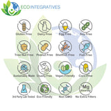 EcoIntegratives producto en cocina junto a verduras enfatizando apoyo nutricional