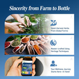 ECOLINIA etiqueta con lista de ingredientes naturales y calidad