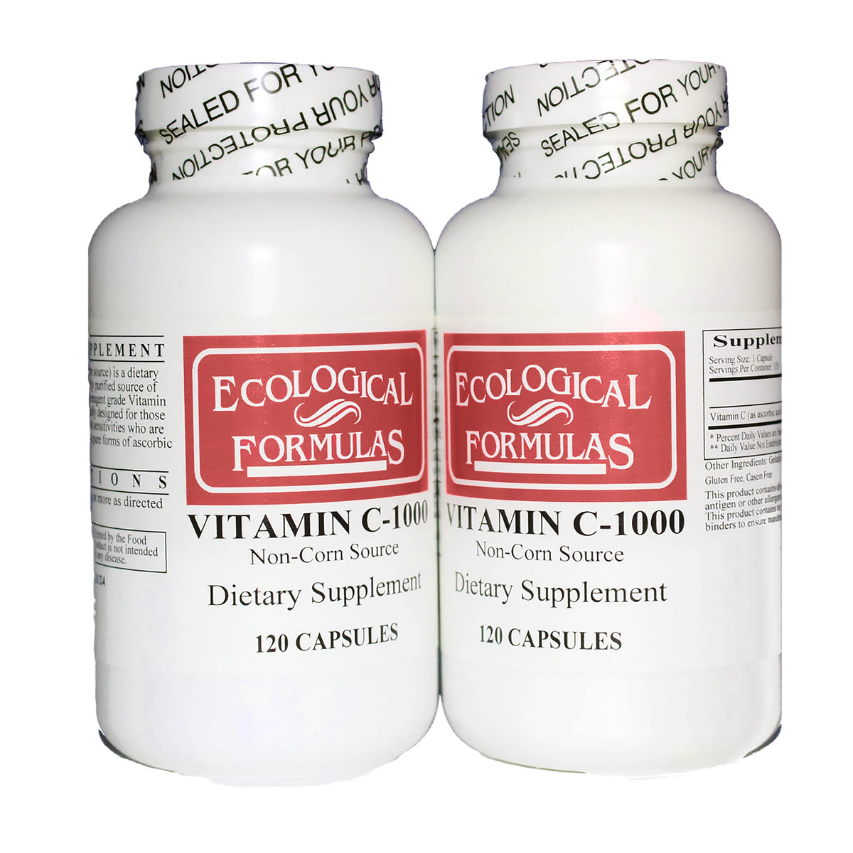 Ecological Formulas frasco frontal mostrando etiqueta y beneficio para estómagos sensibles