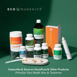 EcoNugenics etiqueta nutricional PectaClear con indicaciones y GMP