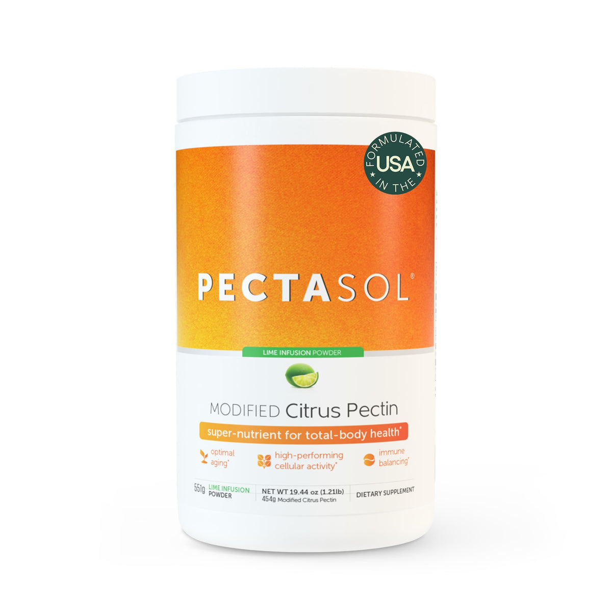 EcoNugenics PectaSol polvo frente del envase mostrando tamaño y marca