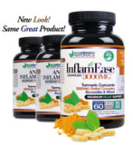 ecostream Naturals etiqueta InflamEase detalle de ingredientes y potencia 3000 mg