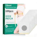 Edemi paquete frontal mostrando 100 parches para cuidado diario, práctico y discreto