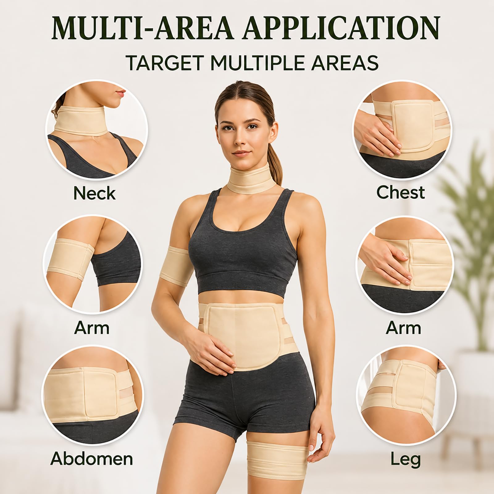 EDEN LABS aplicación de la envoltura en abdomen para confort localizado