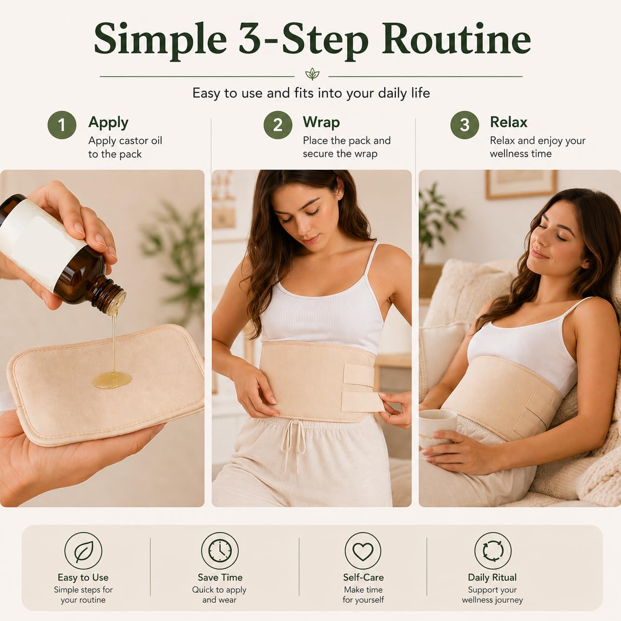 EDEN LABS escena lifestyle de relajación con la envoltura para uso doméstico