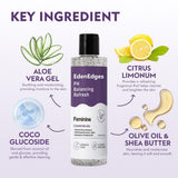 EdenEdges ingredientes naturales como aloe y manteca de karité en primer plano