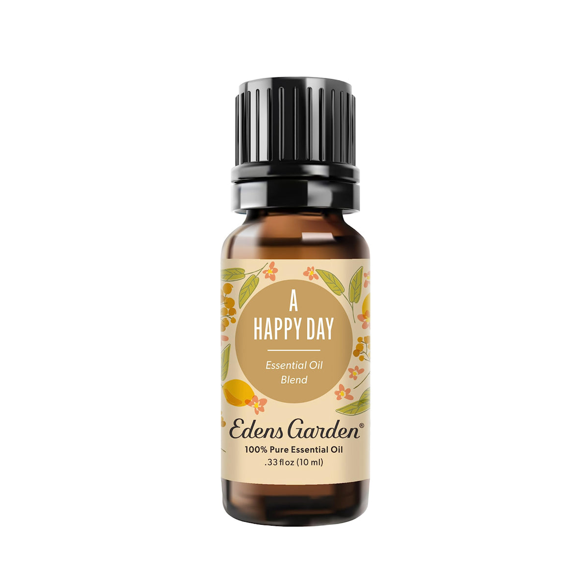 Edens Garden frasco frontal mostrando 10 ml y etiqueta clara de mezcla alegre