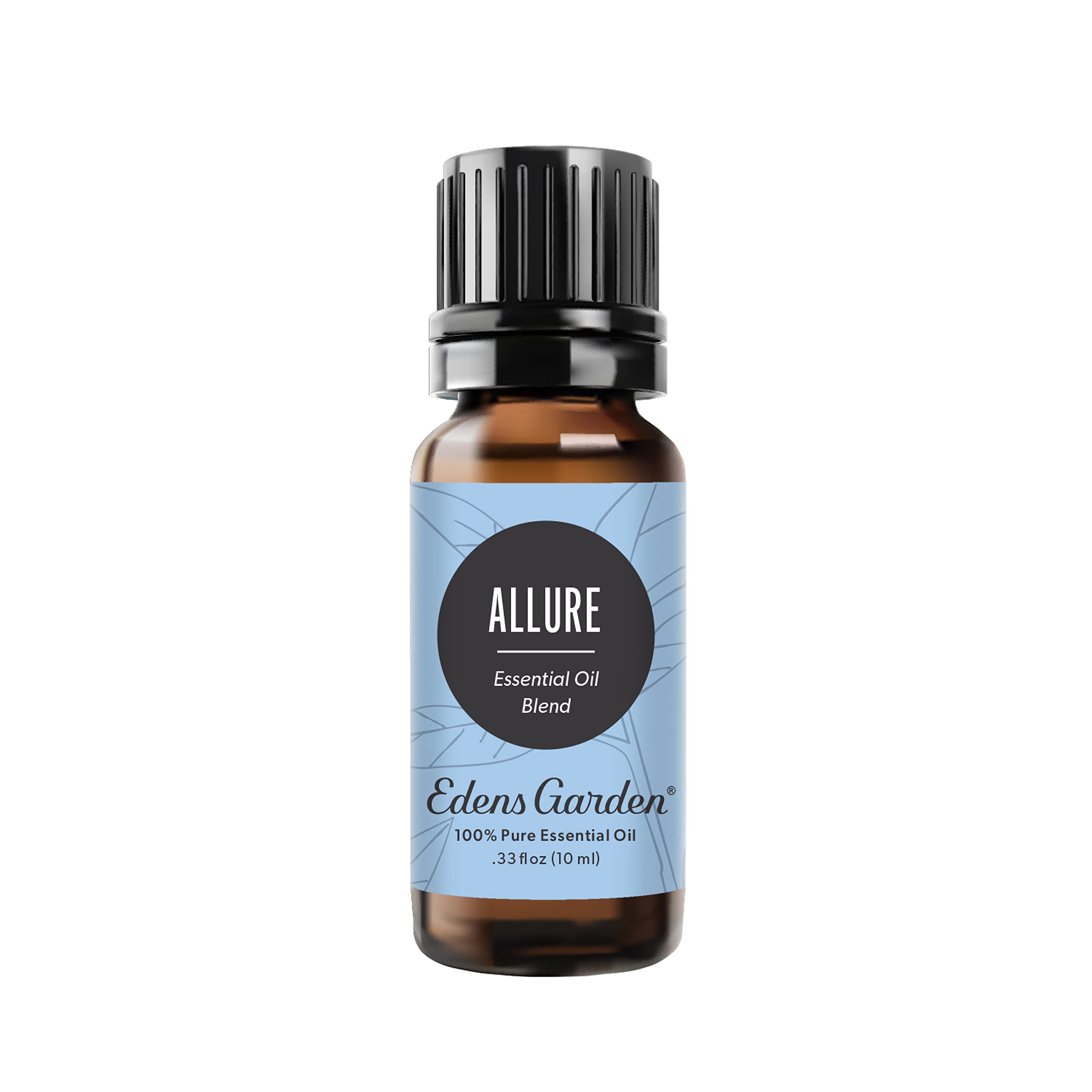 Edens Garden frasco Allure frontal mostrando volumen y diseño, ideal para difundir
