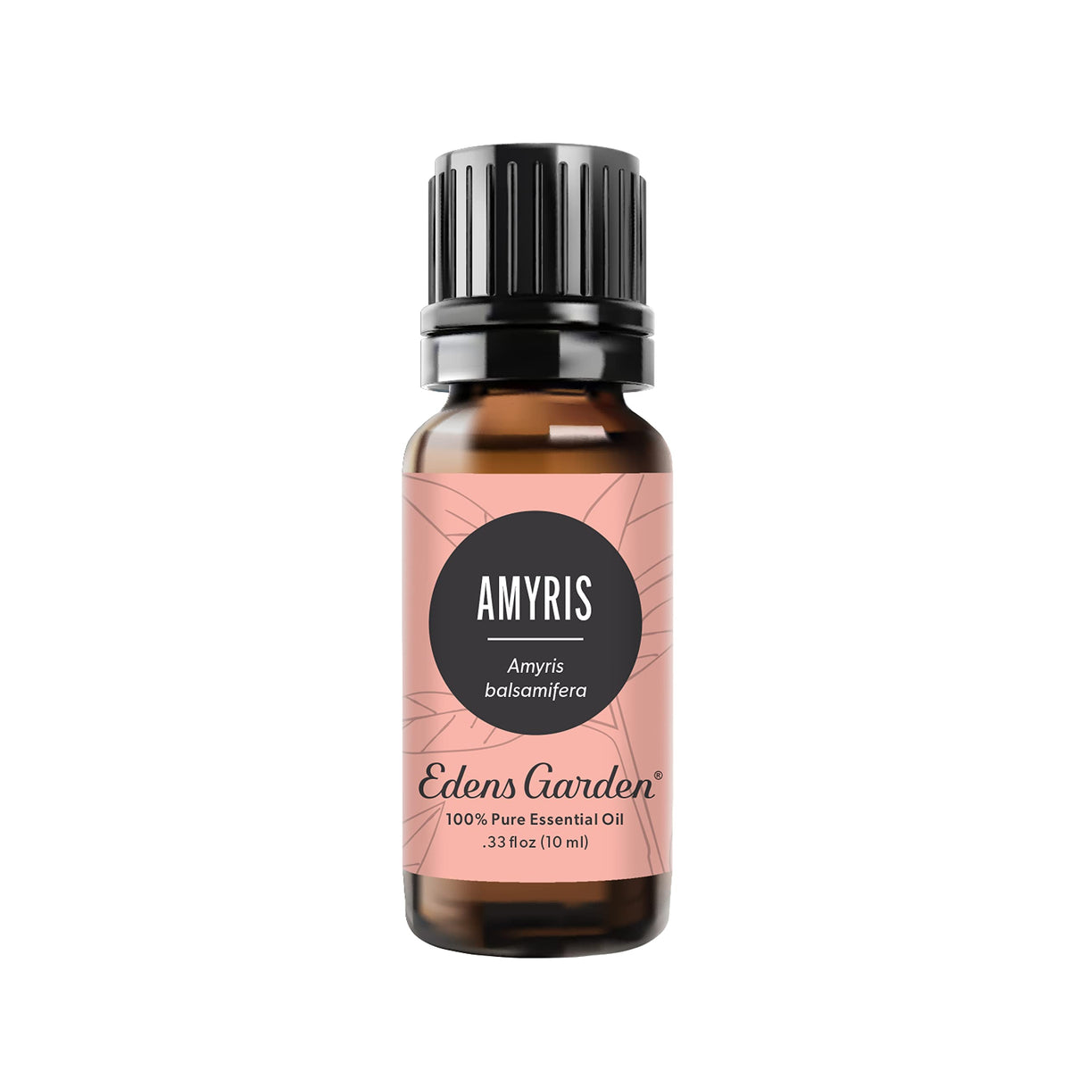 Edens Garden botella frontal Amyris mostrando envase y logotipo, confianza segura