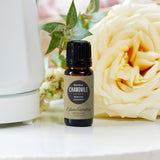 Edens Garden chamomile etiqueta detalle con información de calidad premium