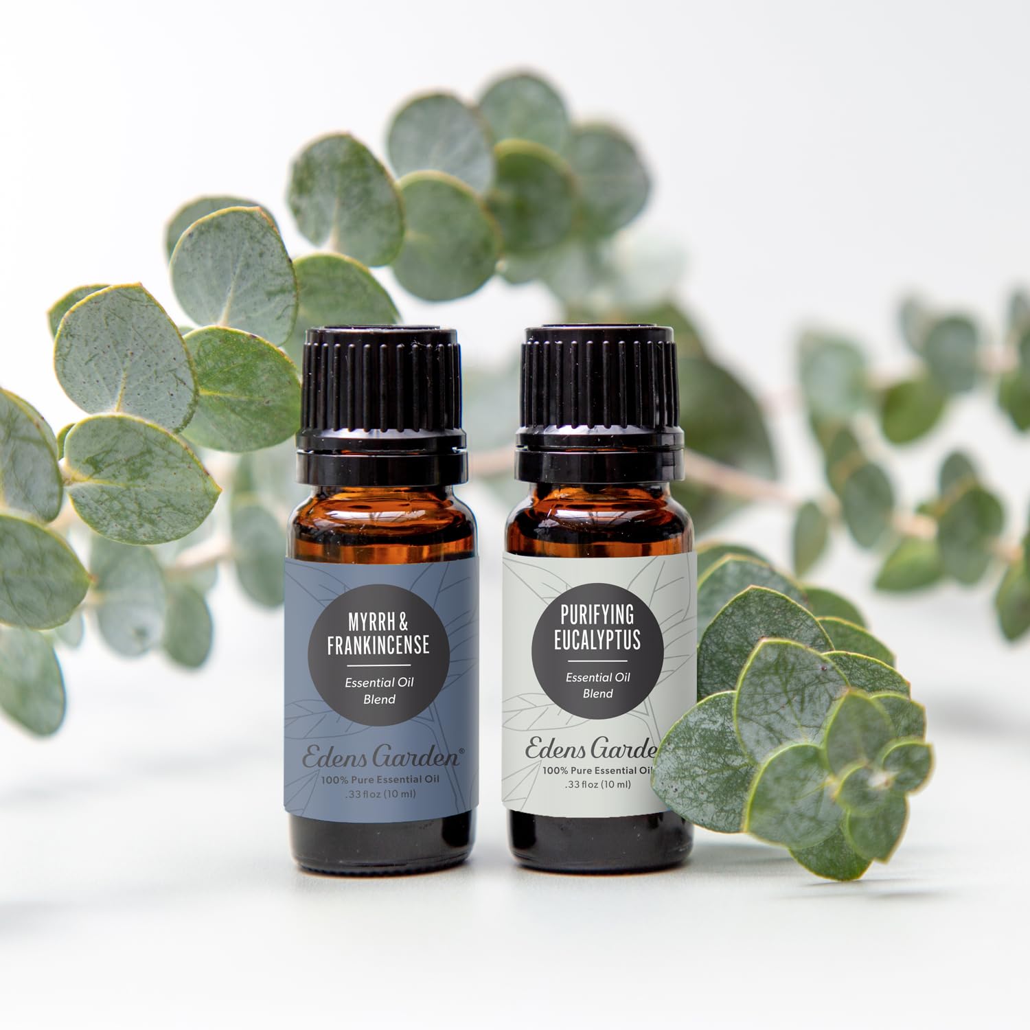 Edens Garden etiqueta con lista de ingredientes y pureza visible