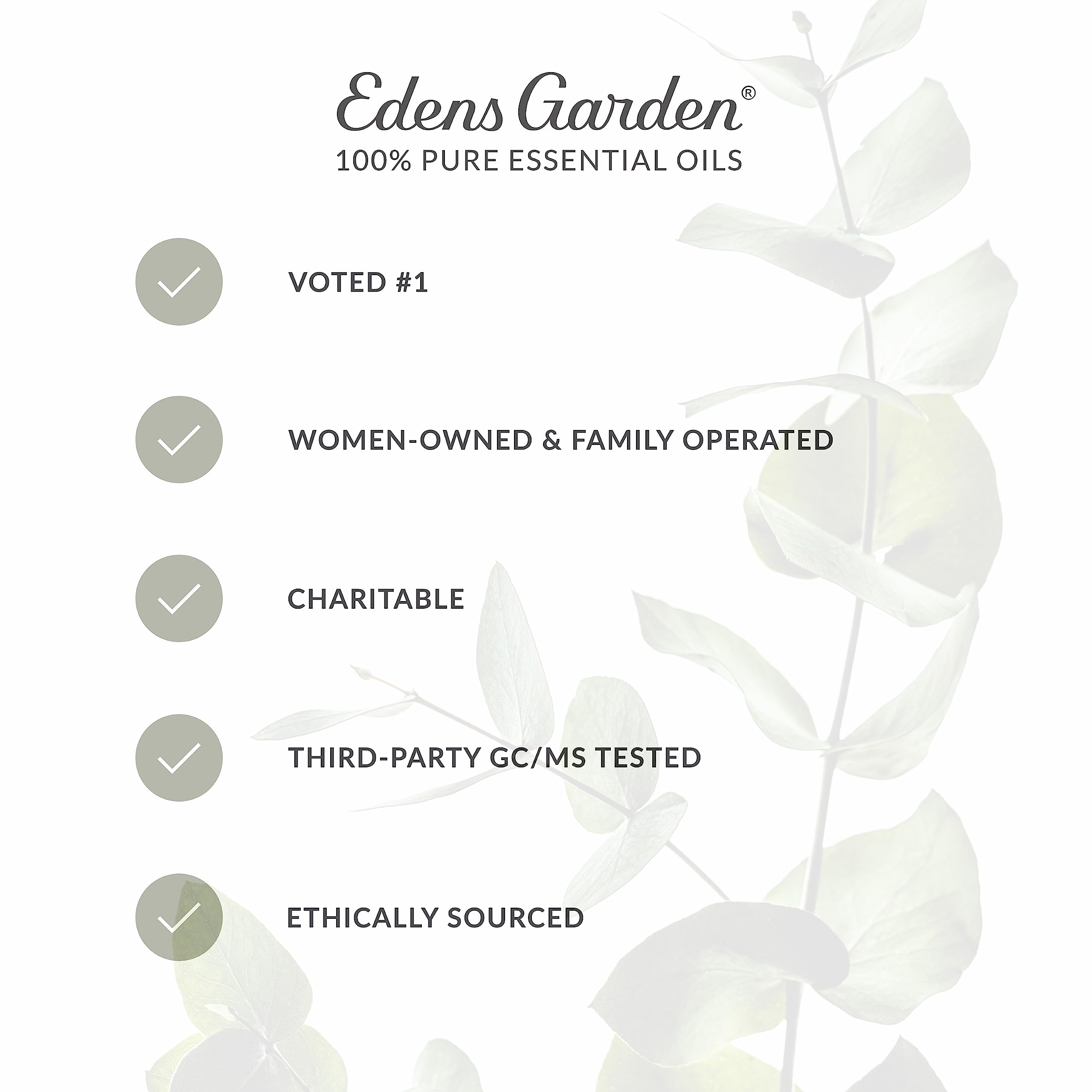 Edens Garden disposición de ingredientes botánicos que ilustra origen natural