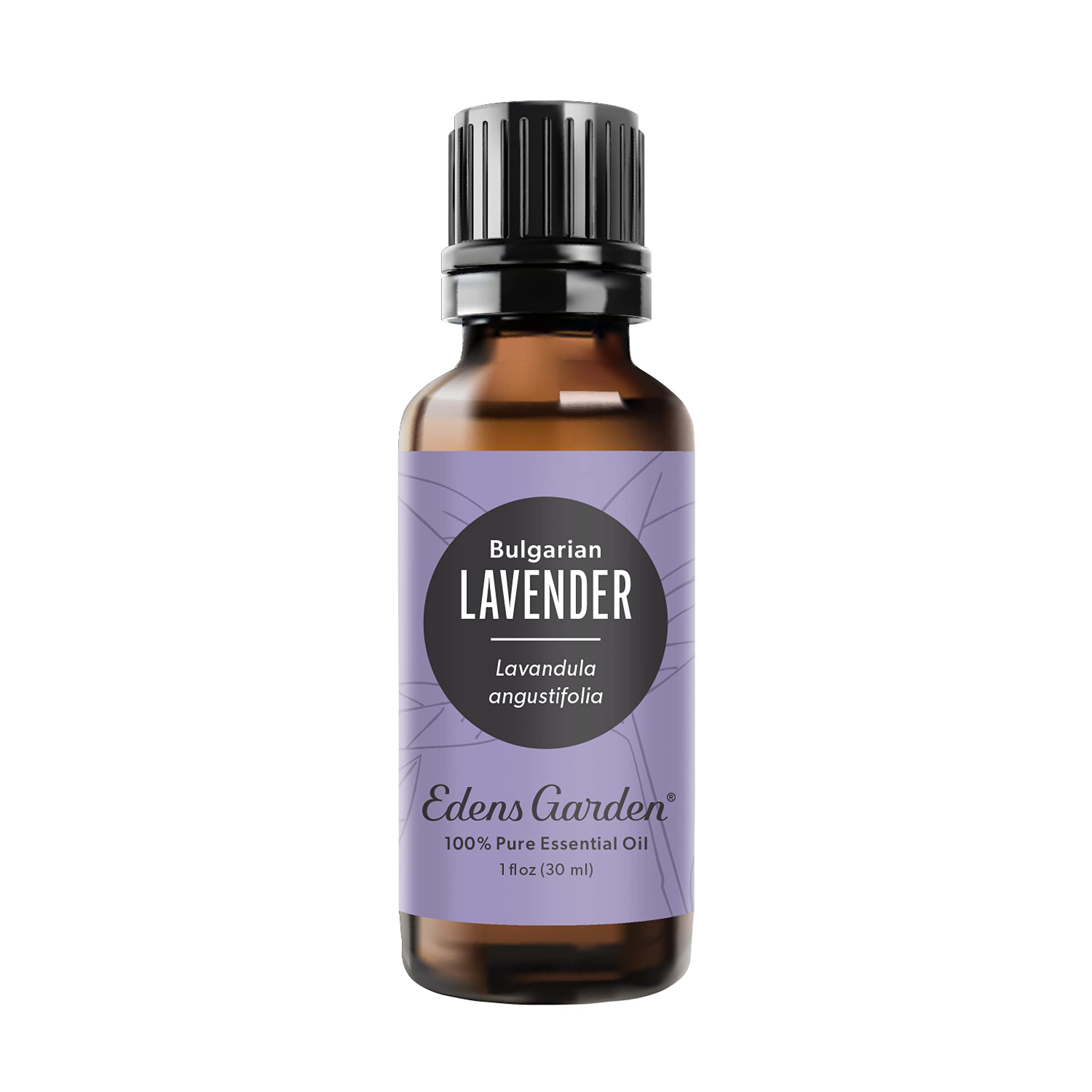 Edens Garden frasco frontal mostrando etiqueta y tamaño para confianza