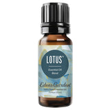 Edens Garden frasco Lotus al frente mostrando el diseño y beneficio aromático