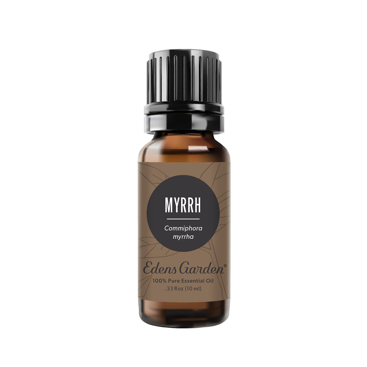 Edens Garden frasco de Mirra 10 ml vista frontal mostrando diseño y tamaño