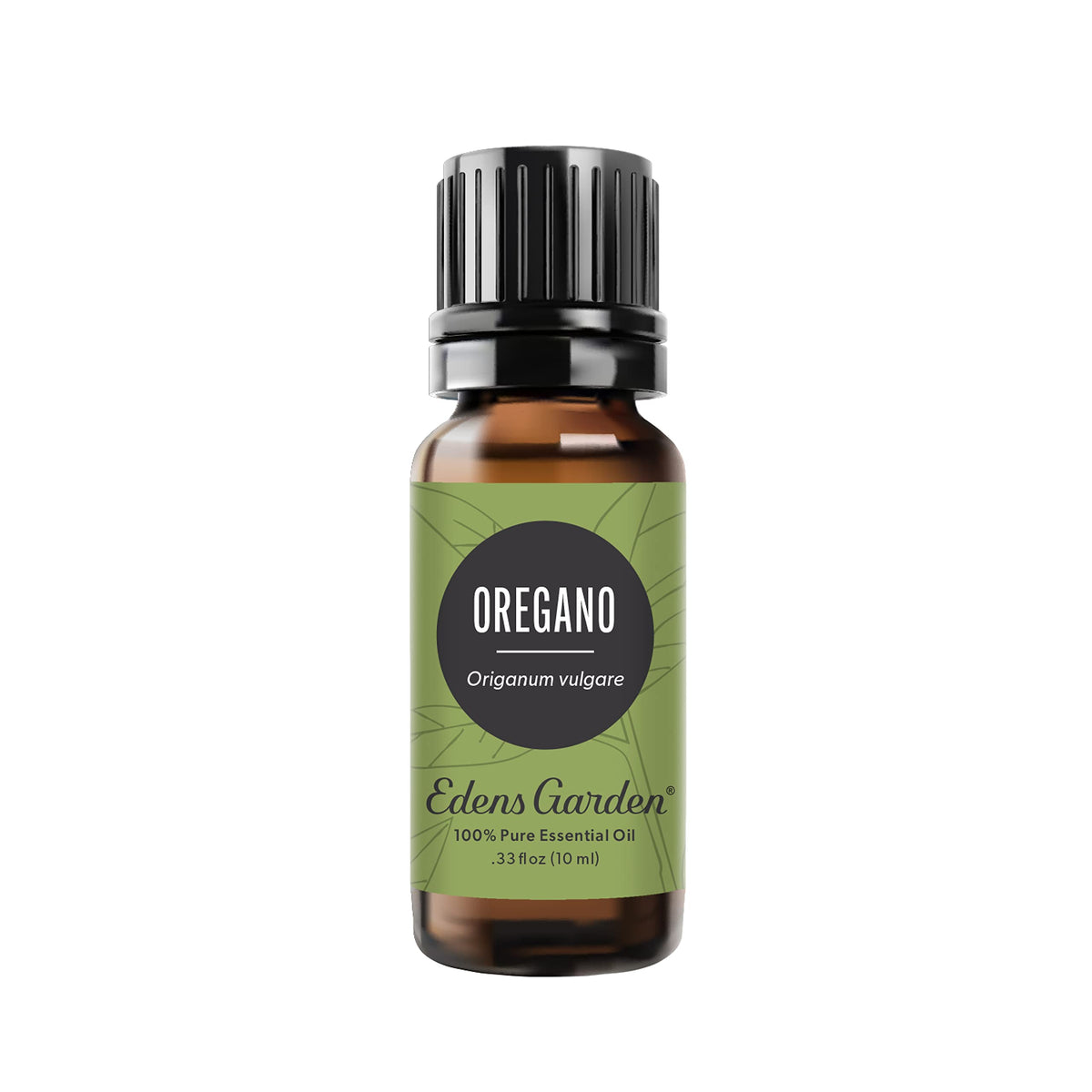 Edens Garden frasco frontal mostrando aceite de orégano y claridad