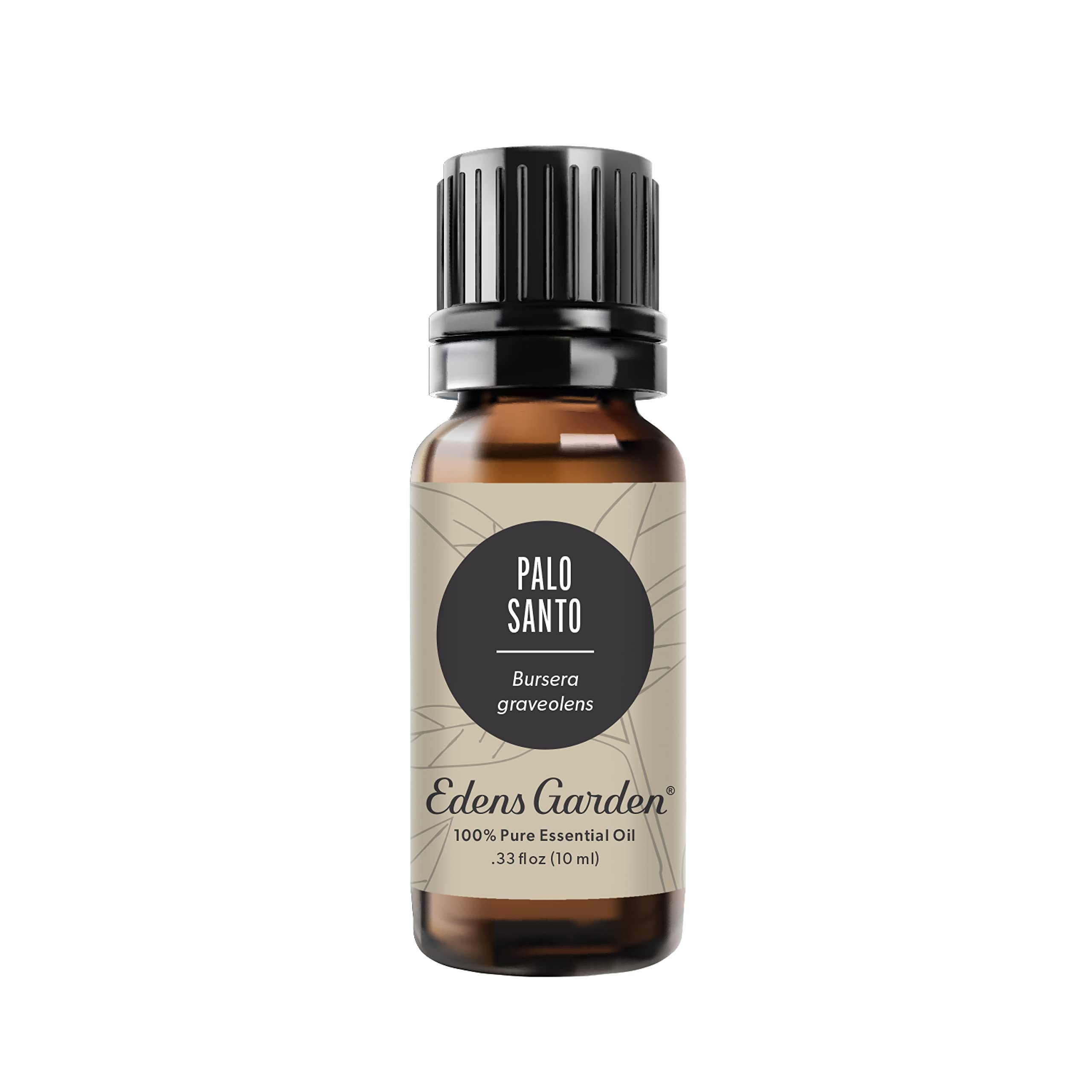 Edens Garden frasco frontal de Palo Santo mostrando diseño y pureza