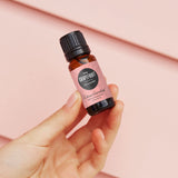 Edens Garden etiqueta de pomelo rosa con información de lote