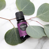 Edens Garden etiqueta en primer plano mostrando ingredientes y pureza del producto