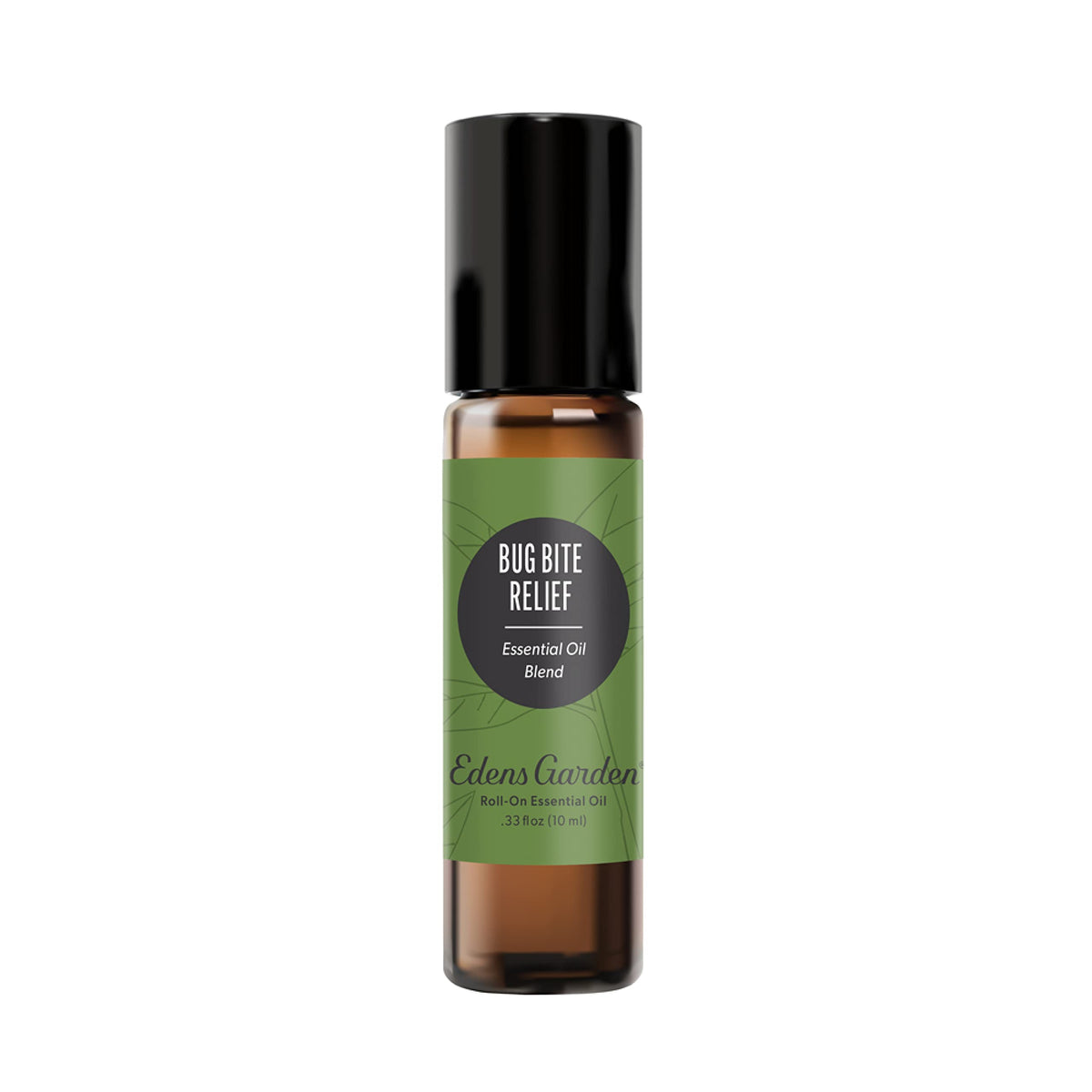 Edens Garden roll-on frontal para alivio de picaduras mostrando diseño y tamaño práctico