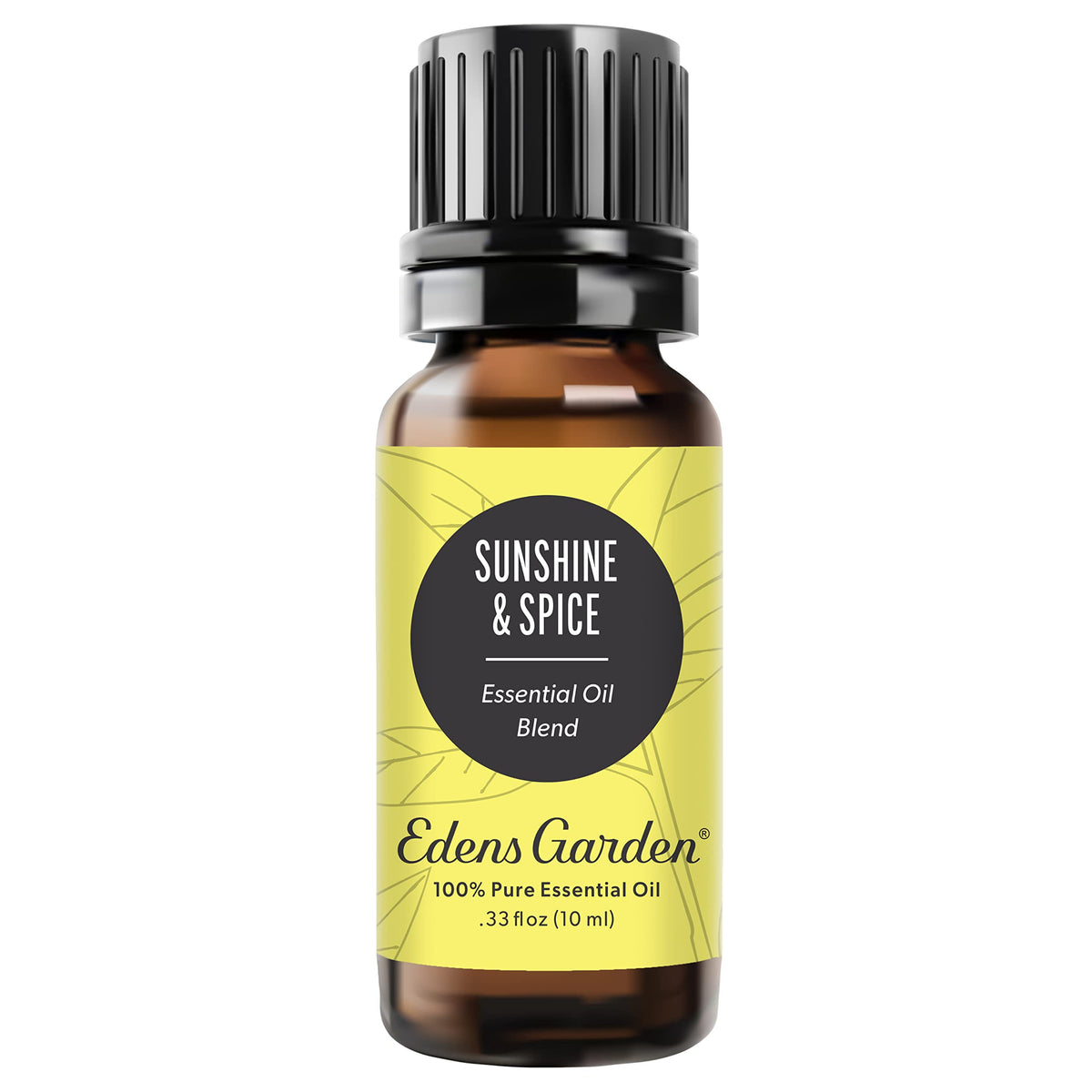 Edens Garden frasco frontal mostrando etiqueta y beneficio aromático