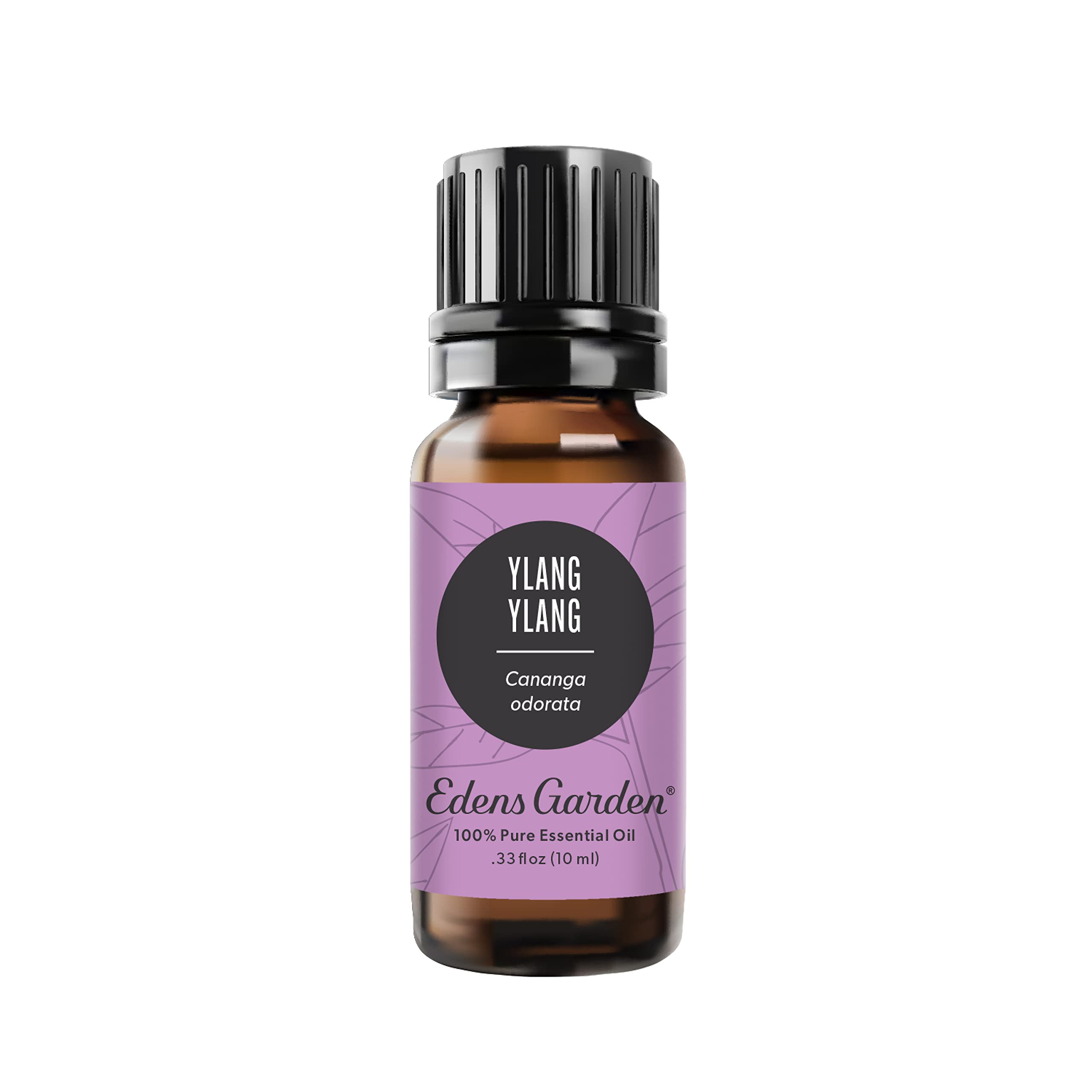 Edens Garden frasco frente mostrando etiqueta clara y beneficio aromático