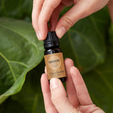 Edens Garden etiqueta detalle legible con lote y pureza, beneficio confianza en calidad